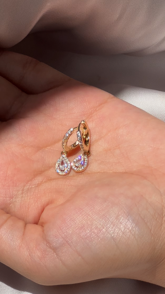 Drop Diamond Treasure Earrings