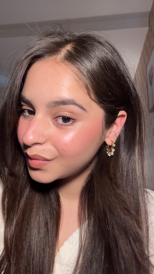 COMBO White Timeless Regal Huggies + Diamond Treasure Bracelet