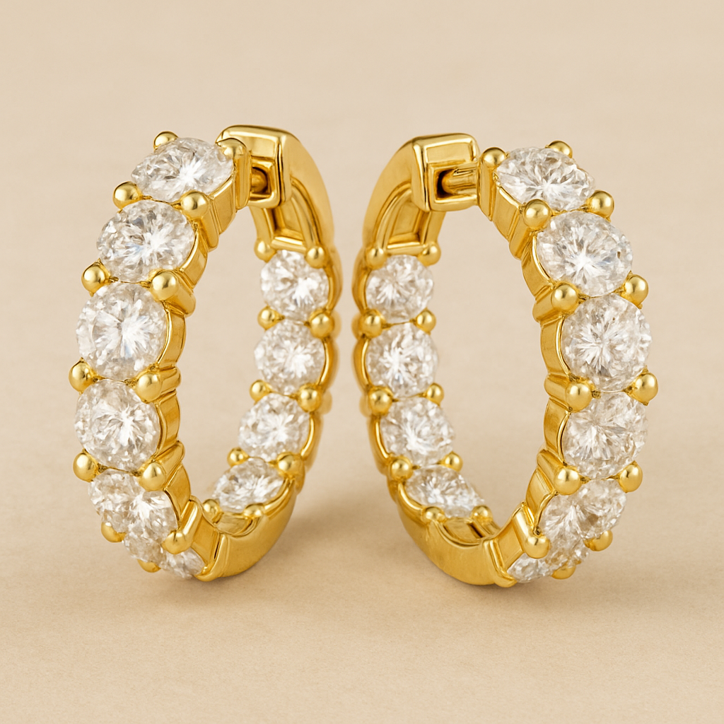 Inez Diamond Treasure Hoops