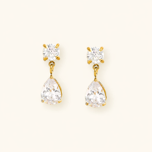 RIYA DROP TREASURE EARRINGS- 18K GOLD PLATED
