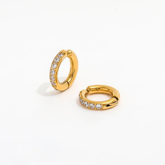 COMBO 13 + 15 MM NO PIERCING ADDICT EARCUFFS - 18K GOLD PLATED