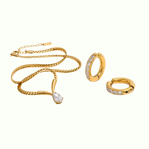 Diamond Treasure Necklace + NO PIERCING ADDICT EARCUFFS